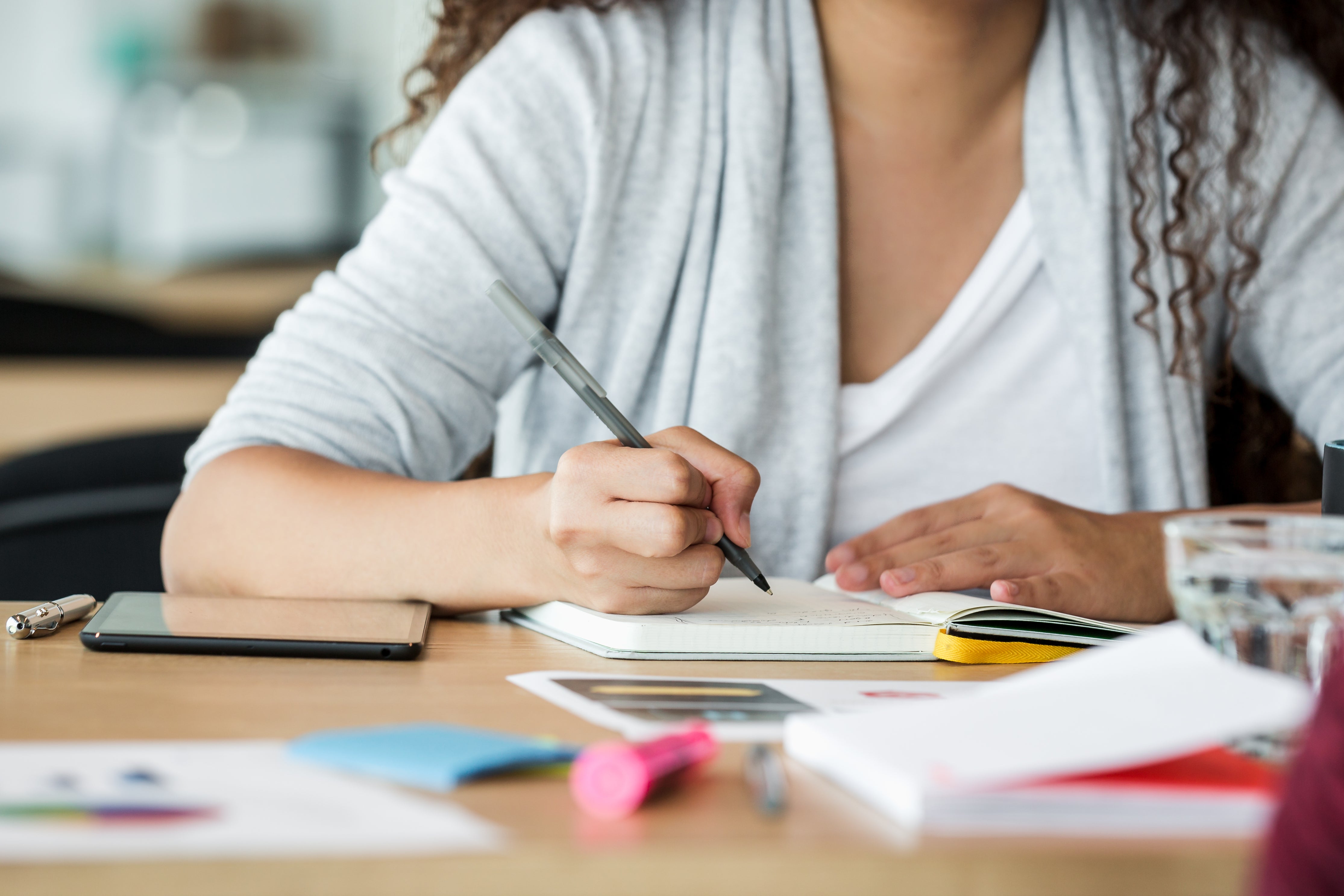 woman-at-work-taking-notes