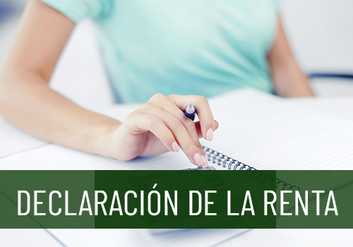 Gestoría. Realización de la declaración de la renta